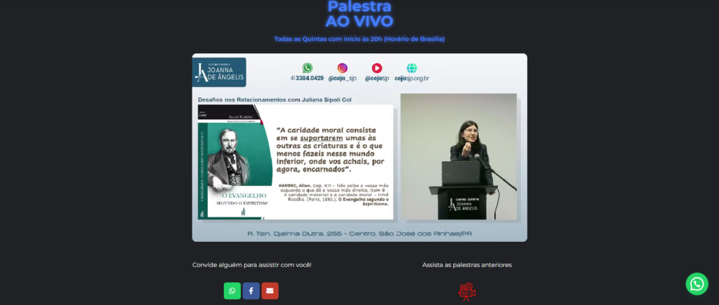 Centro Espírita Joanna de Ângelis 4 - BS Excelência